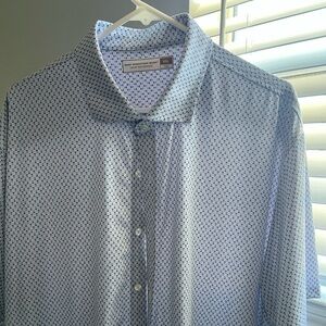 Hart Schaffner Marx luxury performance short sleeve shirt button down